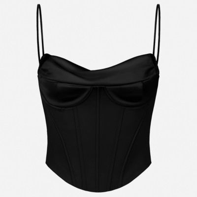 Bustiera Femei Elegante Neagra rochie