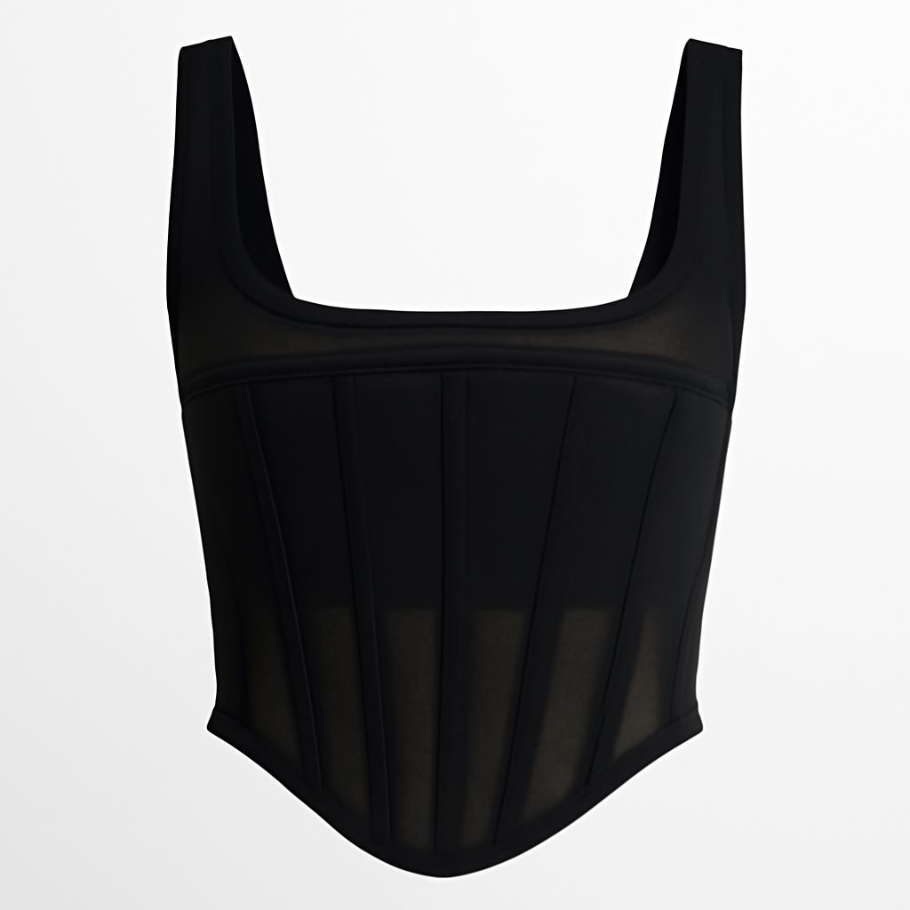 Bustieră neagră - Lady Corset