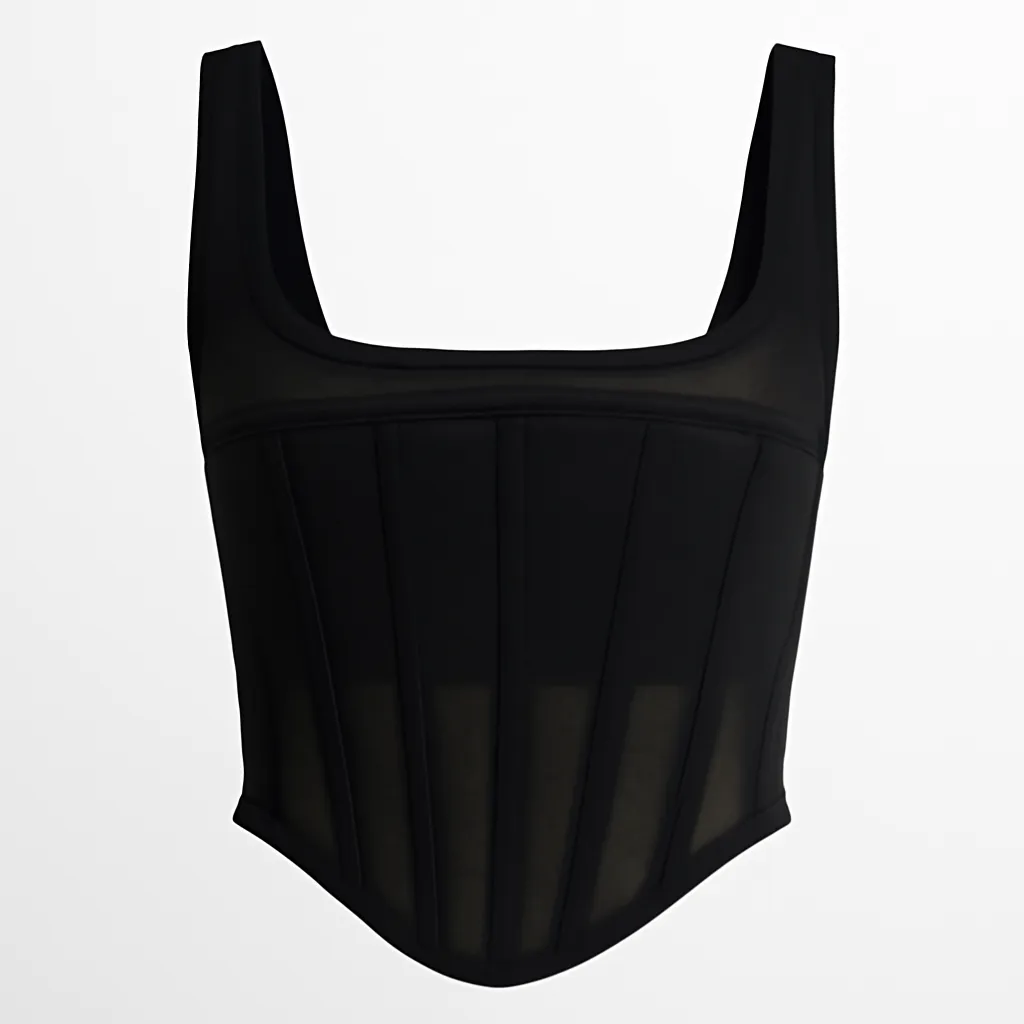Bustieră neagră - Lady Corset