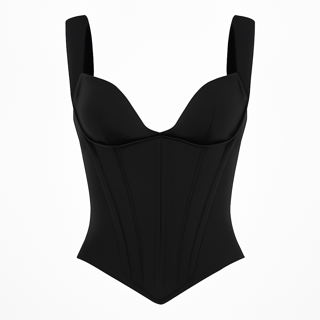 Bustieră neagră - Lady Corset