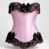 Corset roz și negru with diamonds