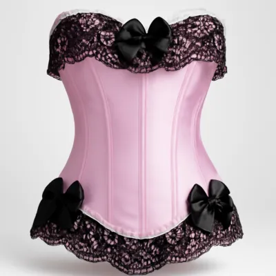 ai-product-11845 Corset roz și negru with diamonds