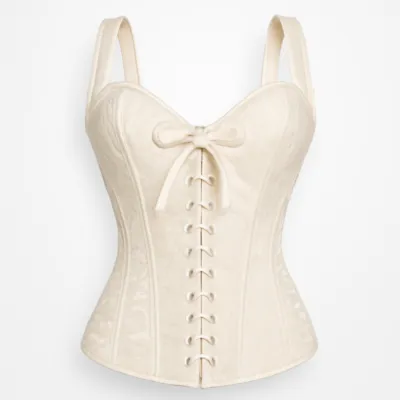 Bustiere corset de fildeș alb elegant