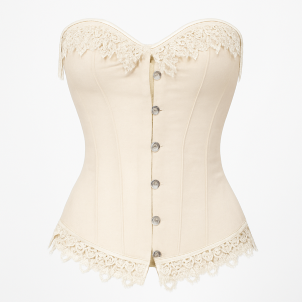 Corset de dantelă bustier xs white