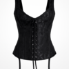 Corset negru fără bretele quirurgico