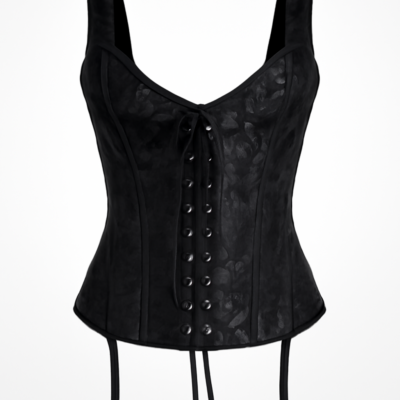 Corset negru fără bretele quirurgico