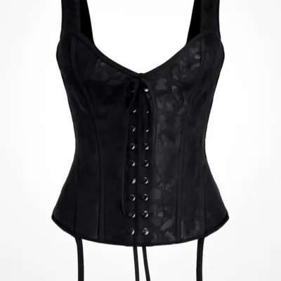Corset negru fără bretele quirurgico