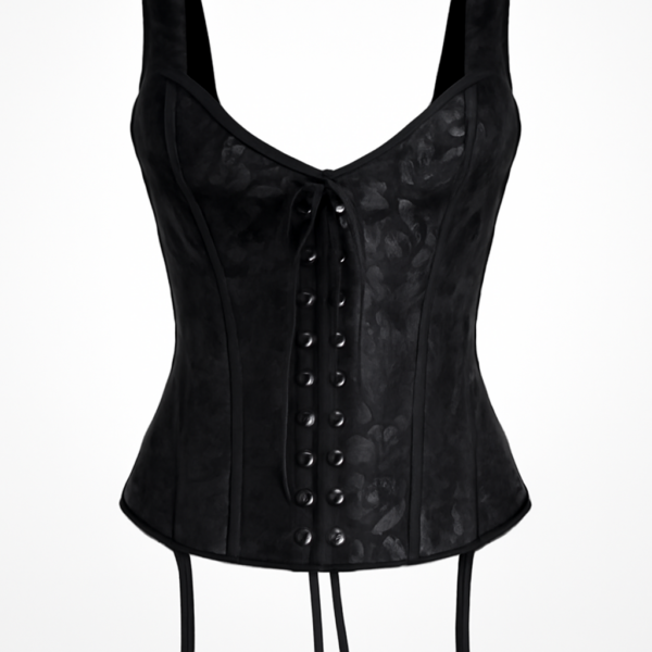 Corset negru fără bretele quirurgico