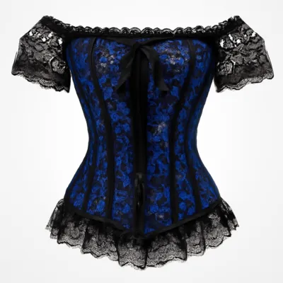 Corset alb dantela