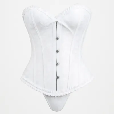 Corset alb elegant