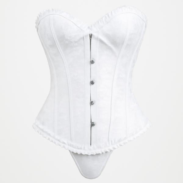 Corset alb elegant