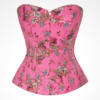 Corset roz cu flori dama elegant