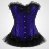 ai-product-11917 Corset violet din satin și dantelă