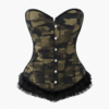 Corset de camuflaj kaki urban outfitters