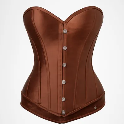 Corset simplu maro rochie mireasa