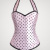 Corset cu buline și bretele roz