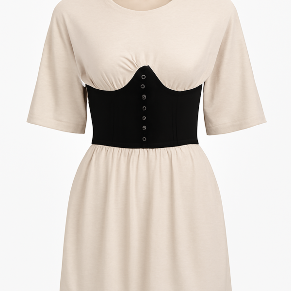 Curea neagră corset dama edwardian