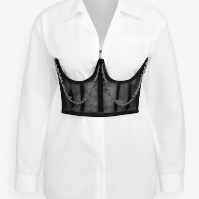Curea elastică neagră pentru corset