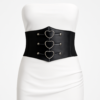 Corset cu catarame negre cu inimă