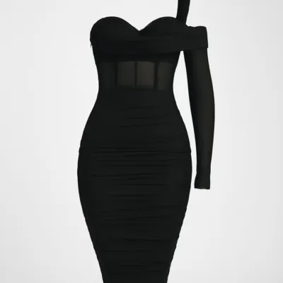 ai-product-12101 Rochie neagra cu corset