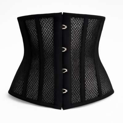Corset negru sub bust kardashian