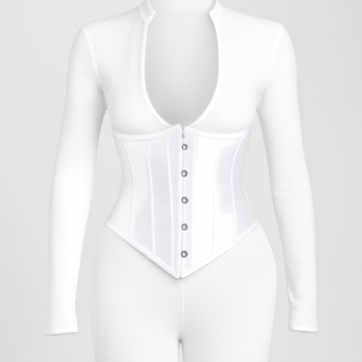 Corset alb pentru talie lombar tip lombostat