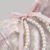 Rochie corset scurtă multicoloră a-line fără bretele din dantelă patchwork pentru femei, ideală pentru vară