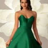 Rochie de seară elegantă, de înaltă calitate, verde, lungă, corset pentru femei