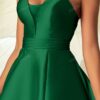 Rochie de seară elegantă, de înaltă calitate, verde, lungă, corset pentru femei
