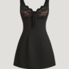 ai-product-13147 Rochie scurtă neagră fără bretele din dantelă midi corset pentru femei