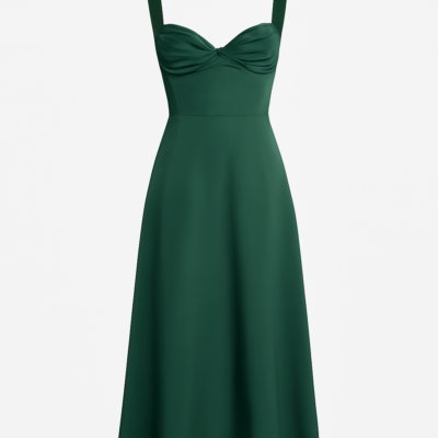 Rochie corset lungă monocolor Lungime mâneci: fără mâneci Lungime: lungă Rochie de domnișoară de onoare cu bretele fine Rochie fără bretele monocoloră încrețită