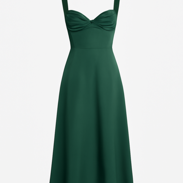 Rochie corset lungă monocolor Lungime mâneci: fără mâneci Lungime: lungă Rochie de domnișoară de onoare cu bretele fine Rochie fără bretele monocoloră încrețită