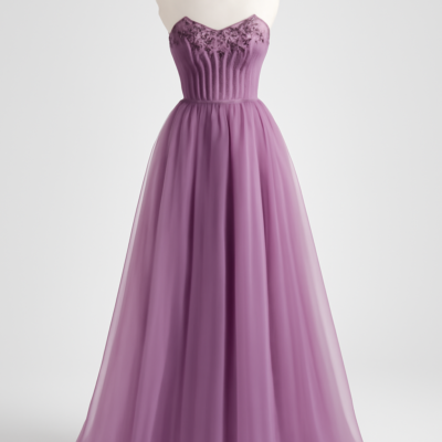 Rochie corset formală lungă de bal cu dantelă pe spate