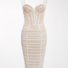 Rochie corset alb lung de vară pentru femei pentru Ziua Mamei