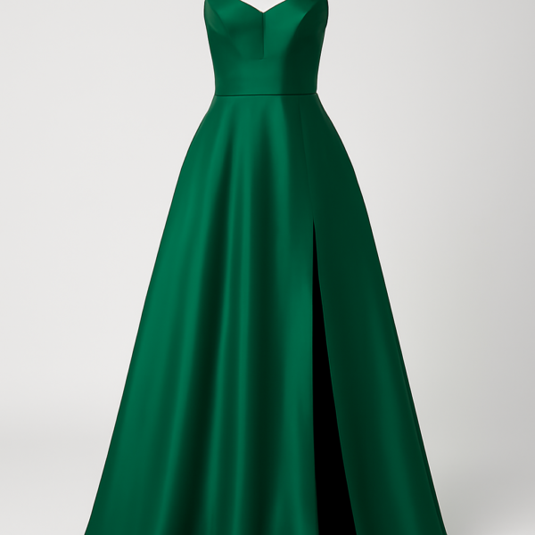 Rochie de seară elegantă, de înaltă calitate, verde, lungă, corset pentru femei